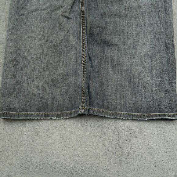 TK AXEL Jeans Mens Size 36x30(36x29 Real) Gray Relaxed Straight All Cotton Denim - Picture 2 of 16